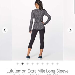 Lululemon extra mile long sleeve